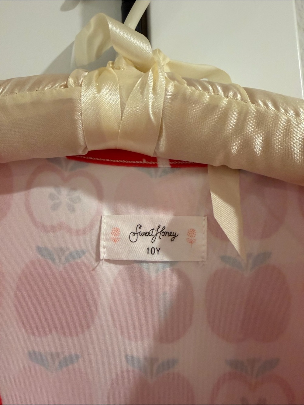 SweetHoney Back to School Girls' Red Apple Dress Set with Shorts Size 10 EUC - Picture 9 of 10